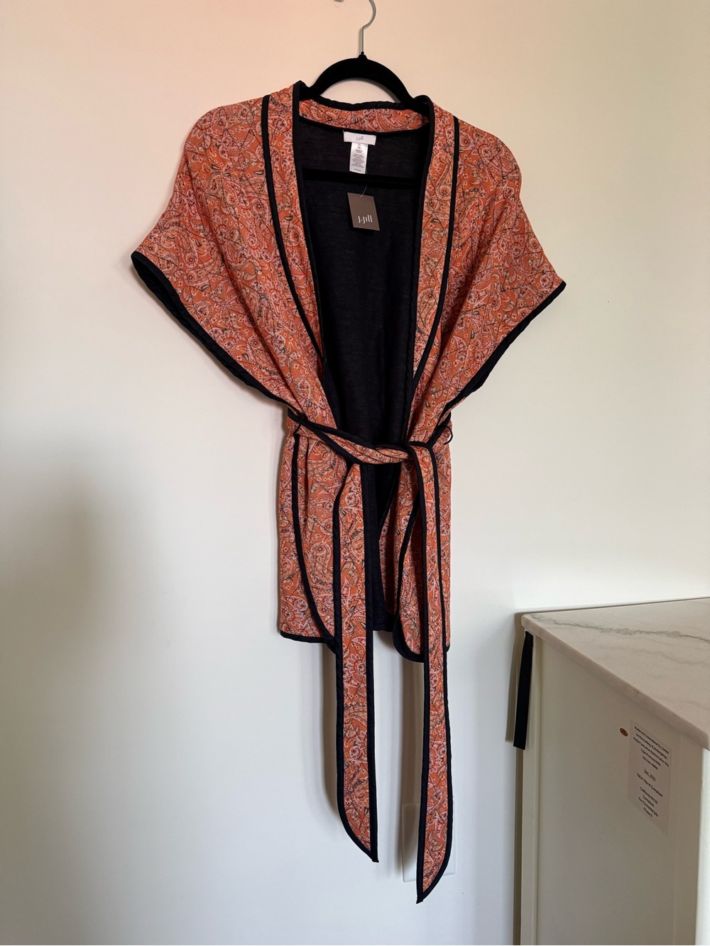 J.Jill Quilted Kimono Paisley